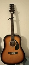 Donner Brown Acoustic Electric Guitar