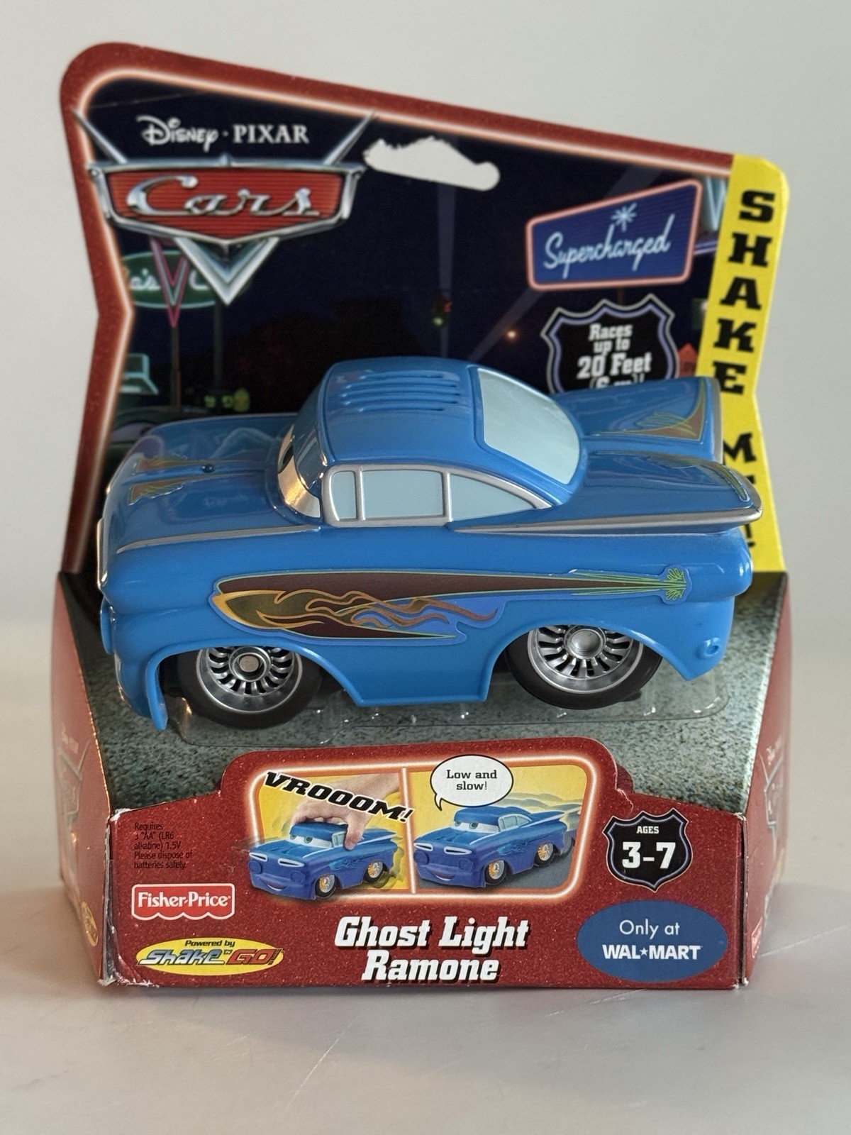 Fisher Price Disney Pixar Cars Shake N Go Racers Ghost Light Ramone Figure Car