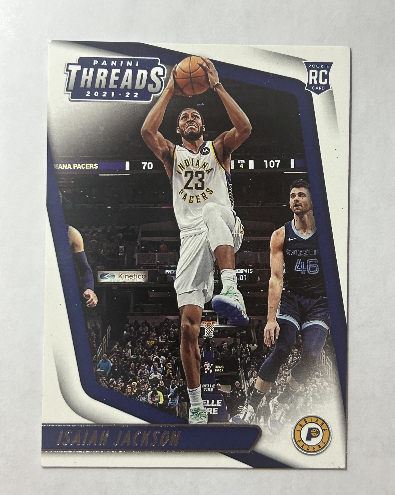 2021-22 Panini Chronicles - Threads Isaiah Jackson #81 75th Anniversary /75 (RC)