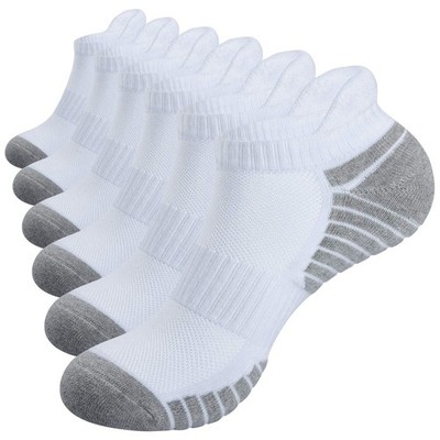 Alaplus Laufsocken Cushioned Trainer Anti-Blasen 9-12, C01-White