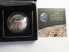 2019 US Mint Proof Silver Dollar, Apollo 11 50th Anniv, US Mint packaging w/ COA
