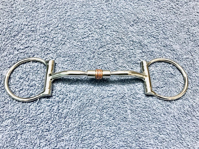 Premium Qualität Western Myler D Ring Trense Pferd Gebiss & Kupfer Fass Roller