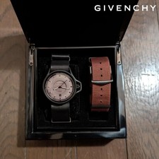 Givenchy Seventeen Black Watch automatic 40mm leather&NATO strap used