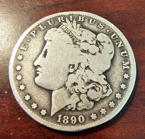 1890 O Morgan Dollar Fine 90% Silver $1 US Coin Collectible