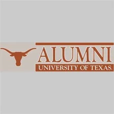 Texas Longhorns Die Cut Decal Strip - Alumni