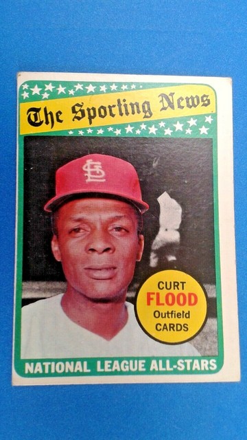curt flood baseball card curt flood baseball card