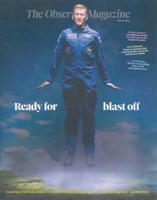 UK Observer Magazine Tim Peake, Rio Ferdinand, Jacqueline Wilson, Fashion 9.6.24