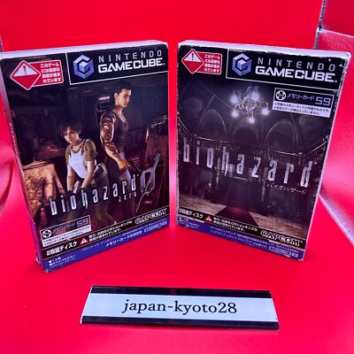 Resident Evil Biohazard 0 1 Set GC Capcom Nintendo Gamecube aus Japan jp