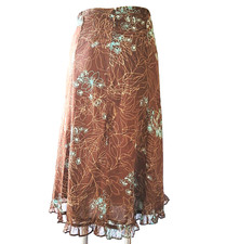 Sag Harbor Womens Sz 14 P Skirt Country Floral Whimsy Boho Prairie Cottagecore