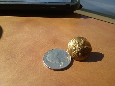 Original Indian War gilded Eagle shield  button, Horstmann, Phila