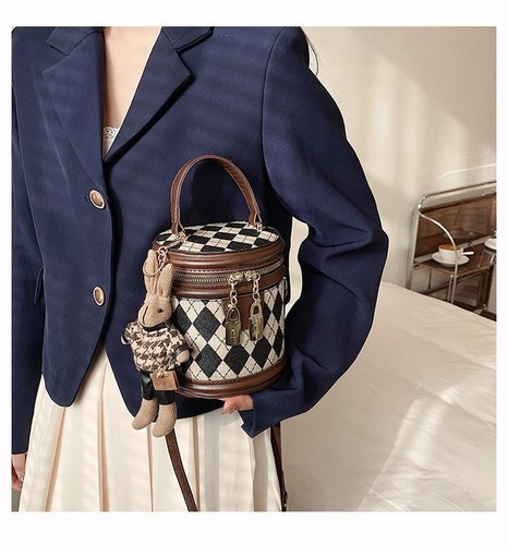 Fashion Luxury Women's Designer Small Leather Bucket Handbag 2025 Zipper Trend - Picture 24 of 28