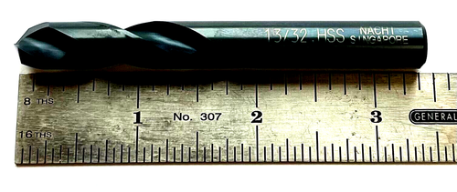 TALADROS LONGITUD STUB MÁQUINA DE TORNILLO HSS 13/32" CON PUNTO DE GRADO NACHI 563-NEGRO-5 PIEZAS - Imagen 8 de 10