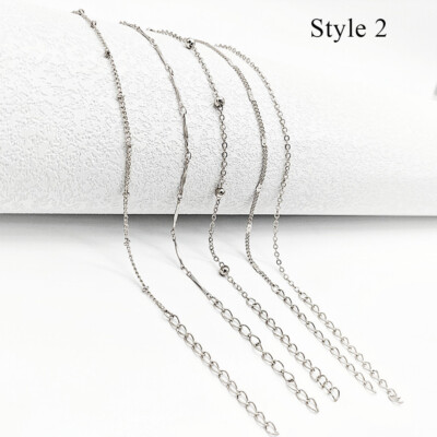 Cavigliera Donna Aka Gioielli - Perline Argento 925 O Oro 18kt, Lunghezza Regolabile 22-26cm - Foto 11