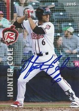 Hunter Cole 2016 Richmond Flying Squirrels Signed Card