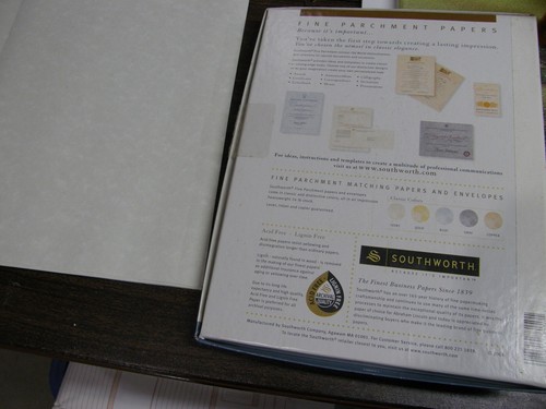 9656) Southworth Fine Parchment Paper Ivory 24lb 8 1/2 x 11" OPEN BOX 67 SHEETS - Picture 8 of 9