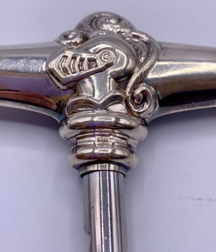 Antiker Jugendstil Sterlingsilber Korkenzieher signiert Pedro Duran Spanien - Bild 4 von 7