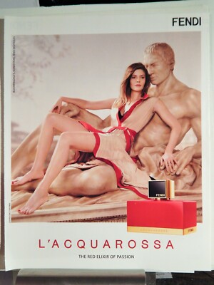 FENDI L'ACQUAROSSA ELIXIR FINE FRAGRANCE ORIGINAL 2013 ADVERTISEMENT, 