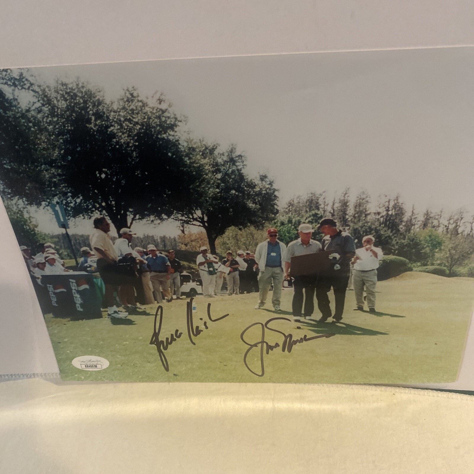 Jack Nicklaus Autographed Signed -Bruce Fleisher (Dec.) 8 x 10 JSA COA 