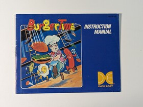 Burger Time (Nintendo Entertainment System, NES) 5 screw CIB (box, game, manual)