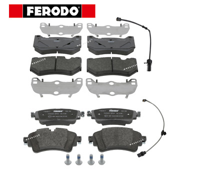 Front Brake Pad & Rear Brake Pad Set OEM + Sensors for Audi Q5 18-19