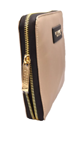 VERSACE PARFUMS Faltbare Tragetasche schwarz und gold / Shopper / Strand - Bild 8 von 10