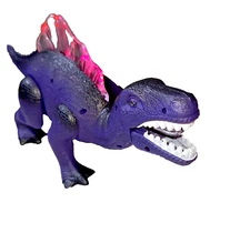 Windy City Novelties Led Light Up Purple Walking Dinosaur With jaw moving action