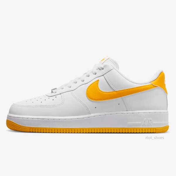 Кроссовки Nike Air Force 1 07 Low White/University Gold (FJ4146-105) для ускоренной доставки
