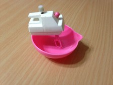 Barbie Doll Kitchen Accessory Sweet Treats Pink Mixer  Bowl Wind Up Appliance
