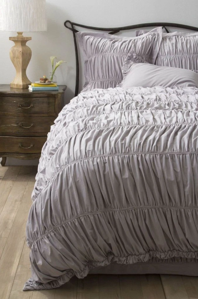 NUEVO Anthropologie Nimbus King Sham en gris Foto 3 de 3