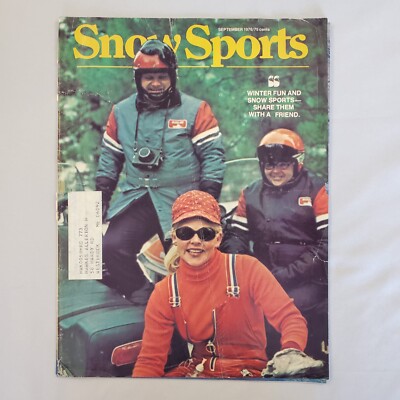 Snow Sports Magazine Vol 12 #01 Sep 1976 Snowmobiling Winter Sporting VTG HTF