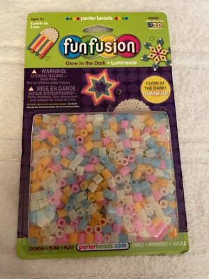 Perler Beads Glow in the Dark Fuse Beads For Kids Crafts 2000 Pcs FACTORY SEALED