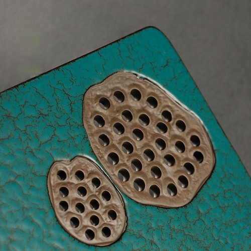 Luxury Ceramic Gongfu Tea Tray+Teapot Set ABS Wtaer Storage Plate 25cm*25cm Tray - Picture 5 of 9