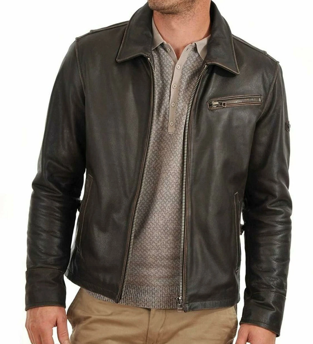 Sheepskin shop motorcycle jacket