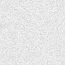 Textured White Abstract Vinyl Pre-Pasted Paintable Wallpaper Roll (Covers 56 Sq.