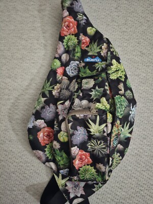 Cactus Ropes Backpack KAVU Original Rope Sack Sling Crossbody Backpack - Greenhouse Cactus | eBay