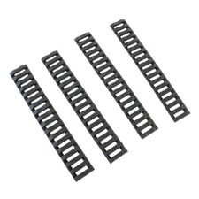 4 Heat Resistant Polymer Enhanced Grip Picatinny Rail Cover Black Covers