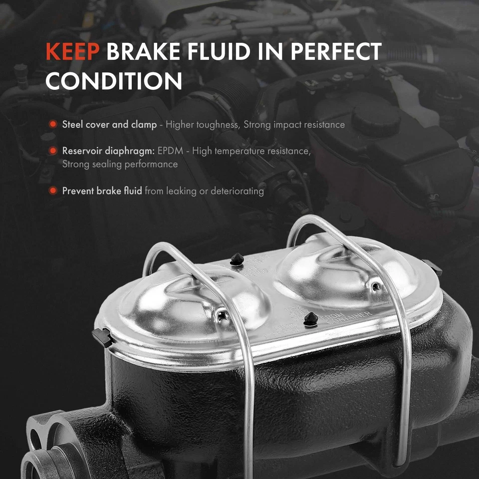 Brake Master Cylinder with Reservoir for Chevrolet Corvette 1977-1982 18002064 - Image 3 of 4