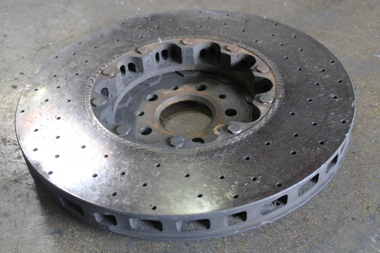 Ferrari GTC4 Lusso, FF, Front CCM Brake Rotor, Chipped, Used, P/N 315457