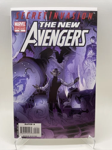 New Avengers #40 (Marvel, 2008) 2nd Print Wrap 1st App Skrull Queen Veranke NM