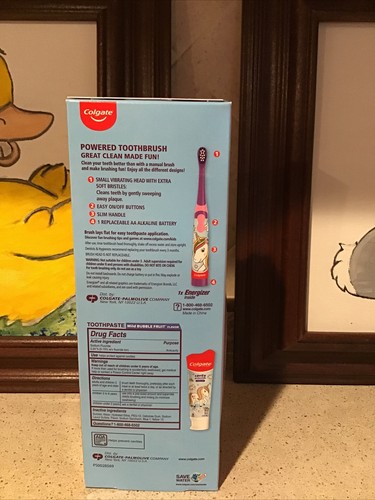 Colgate Unicorn Powered Toothbrush & Anticavity Fluoride Toothpaste Battery Incl - Picture 2 of 6