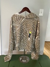 NEW Women s Tek Gear Active Hoodie Beige , Soft Stretched Fleece Size Large