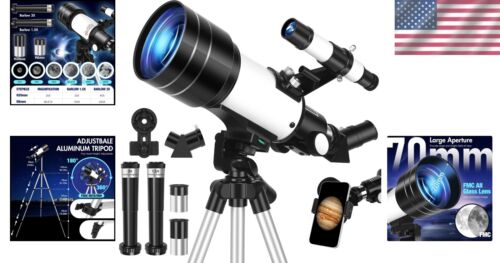 70mm Aperture Telescope with Phone Adapter - Perfect for Stargazing Adventures - Picture 2 of 9