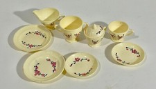 Vintage Ideal Pretend Play Tea Set  Dishes   Made in USA Toy