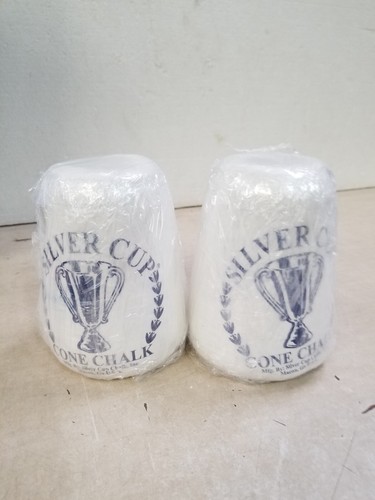 Lot of 2 - Silver Cup Billiards Pool Table Cone Chalk