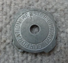 WEBSTER CHICAGO CORPORATION METAL 45 RECORD ADAPTER