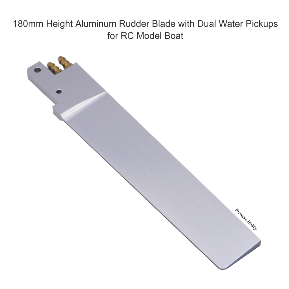 180mm Height CNC Aluminum Rudder Blade With Dual Pickup for RC Model Boat - Image 2 of 4