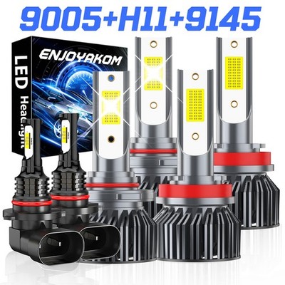 6500K Cool White LED Headlight Kit Bulbs For Dodge Ram 1500 2009-2010 80000LM 6x