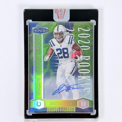 2020 Panini Honors Jonathan Taylor Rookie Auto RC Green Prizm 04/35 Colts #8