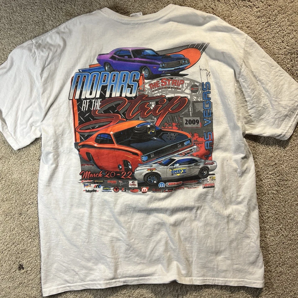 2009 Las Vegas Mopar T 恤 XL 码 — 第 2/2 张图片
