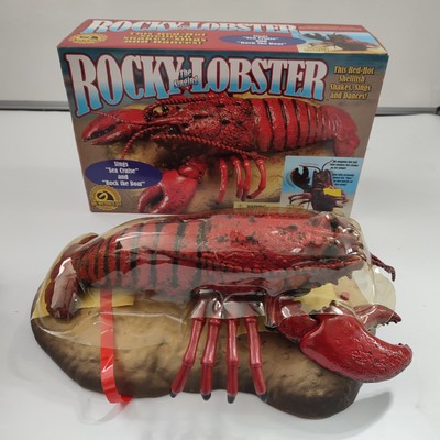Big Mouth Billy Bass Rocky The Singing Lobster Boxed NEU UNBENUTZT Vintage Musik
